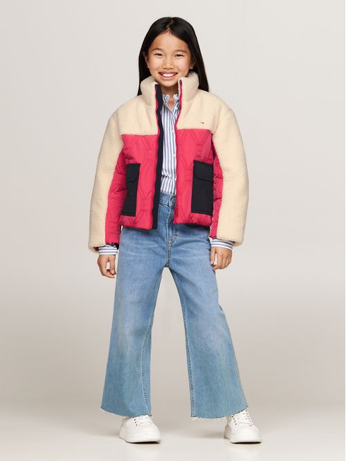 Chumpa acolchada manga larga con Cierre con zipper