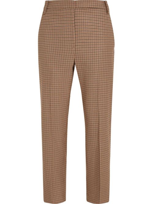 Pantalón de cuadros recto y slim