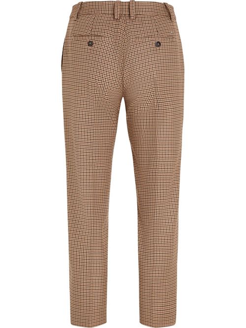 Pantalón de cuadros recto y slim