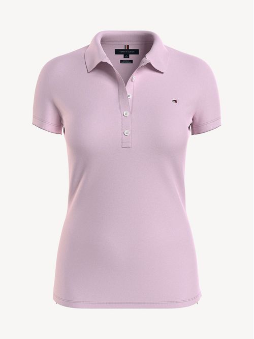 Polo de corte slim con manga corta