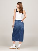 Falda-denim-Claire-midi-y-entallada