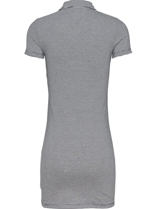 Vestido tipo polo de rayas