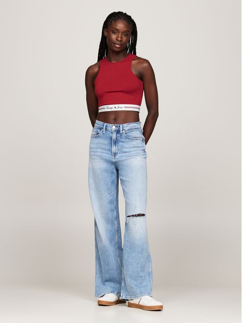Bralette cropped con efecto cut-out trasero