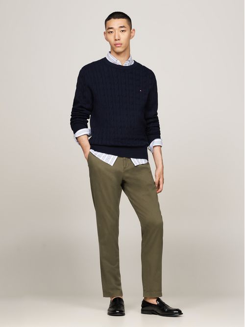 Pantalón chino cónico de satén Harlem