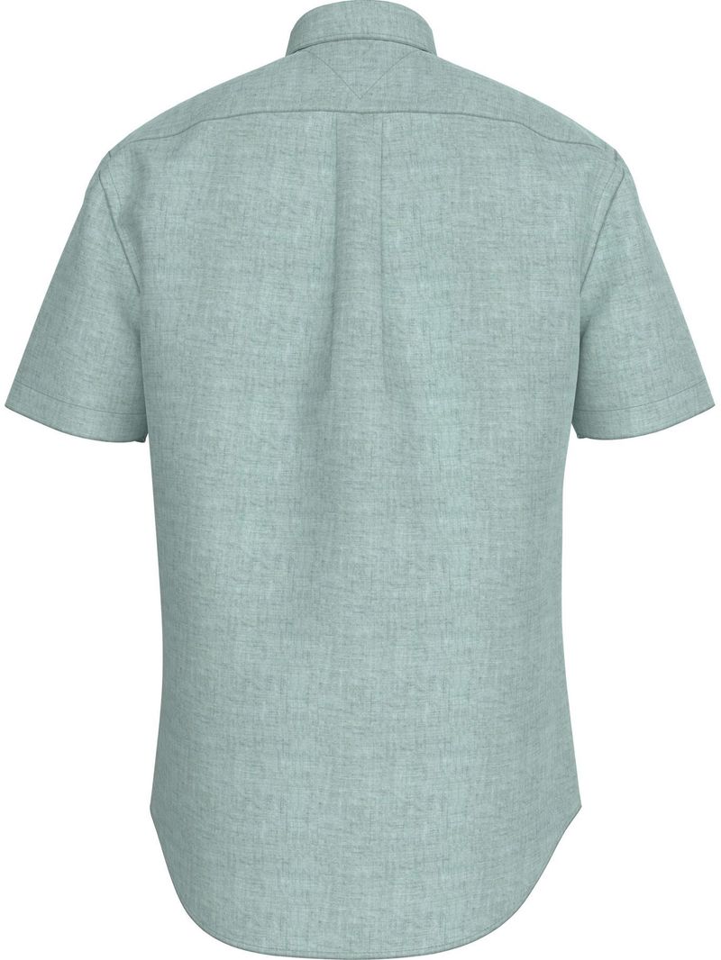 Camisa-solida-de-corte-regular-con-logo