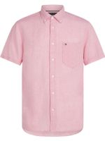 Camisa-solida-de-corte-regular-con-logo