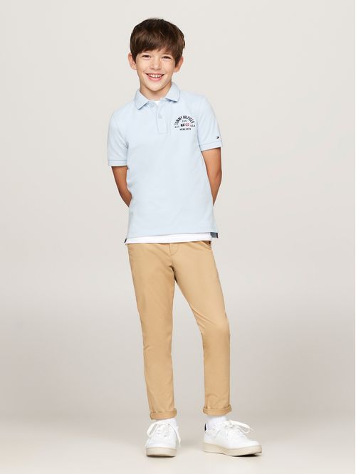 Polo de corte regular con logo