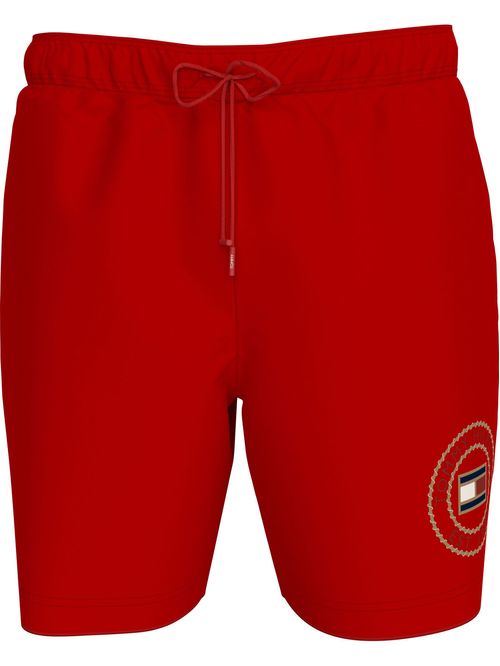 Bañador largo con logo y cordón en la cintura