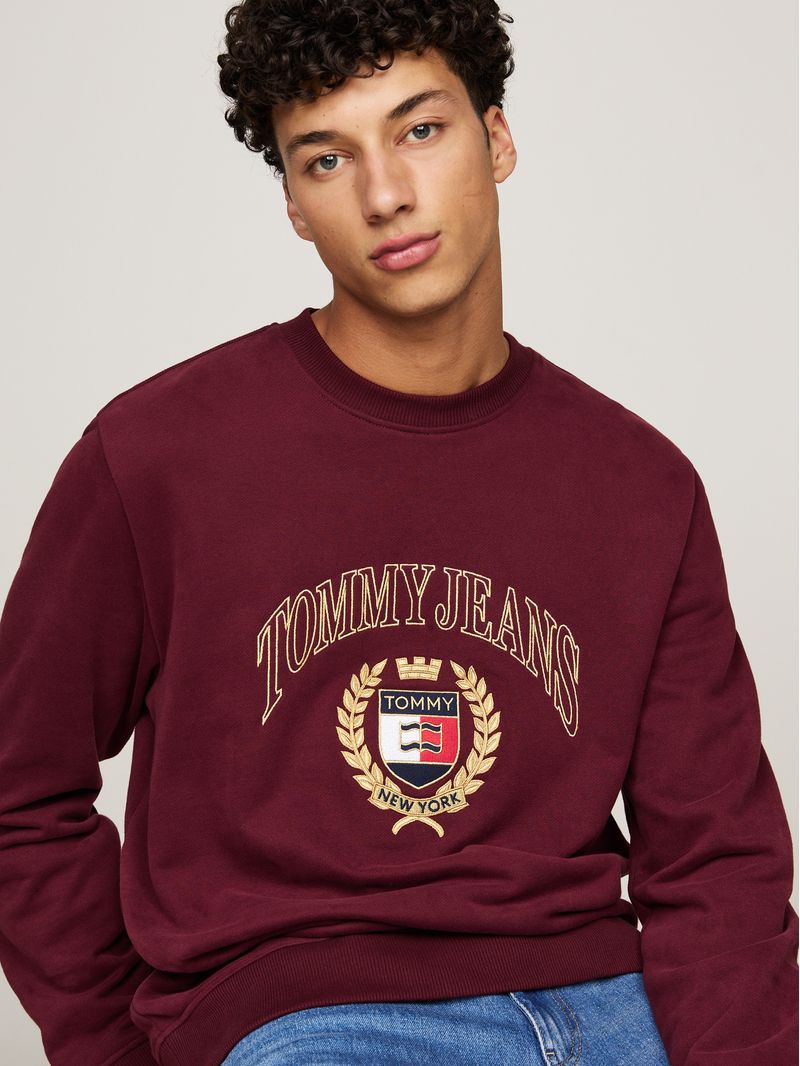 Sudadero-de-cuello-redondo-con-logo-bordado