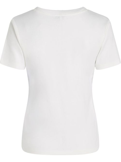 Playera de rayas con cuello en V