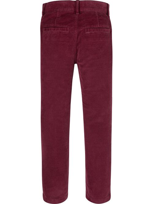 Pantalón chino slim de terciopelo