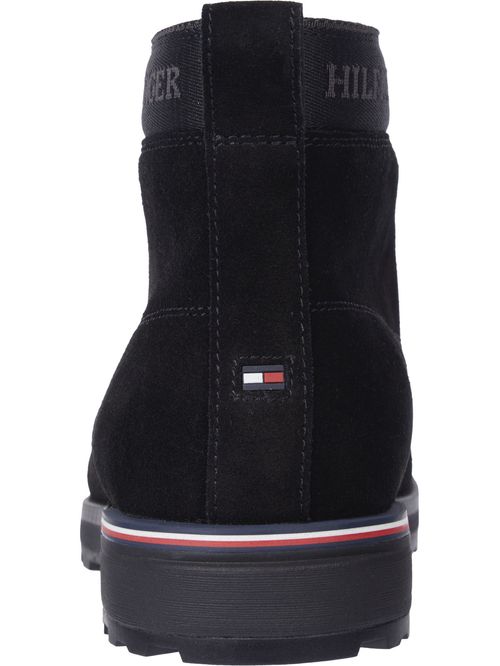 Botines de ante con logo