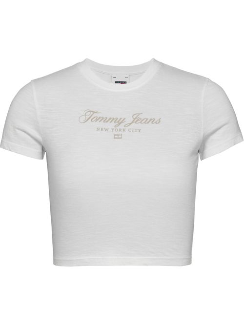 Playera cropped slim Tommy Prep Luxe