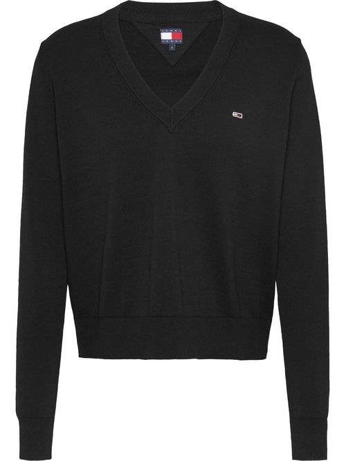 Suéter Essential cuello v con logo