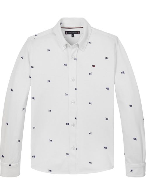 Camisa de corte regular con estampado