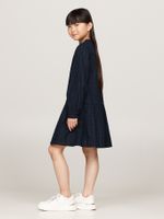 Vestido-de-cuello-redondo-con-logo-bordado-en-el-pecho-