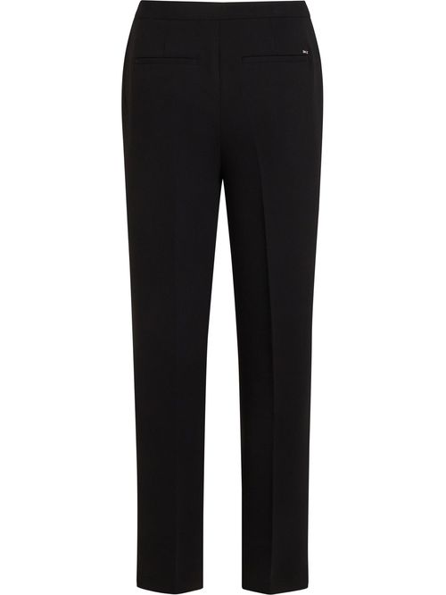 Pantalón recto y amplio de crepé