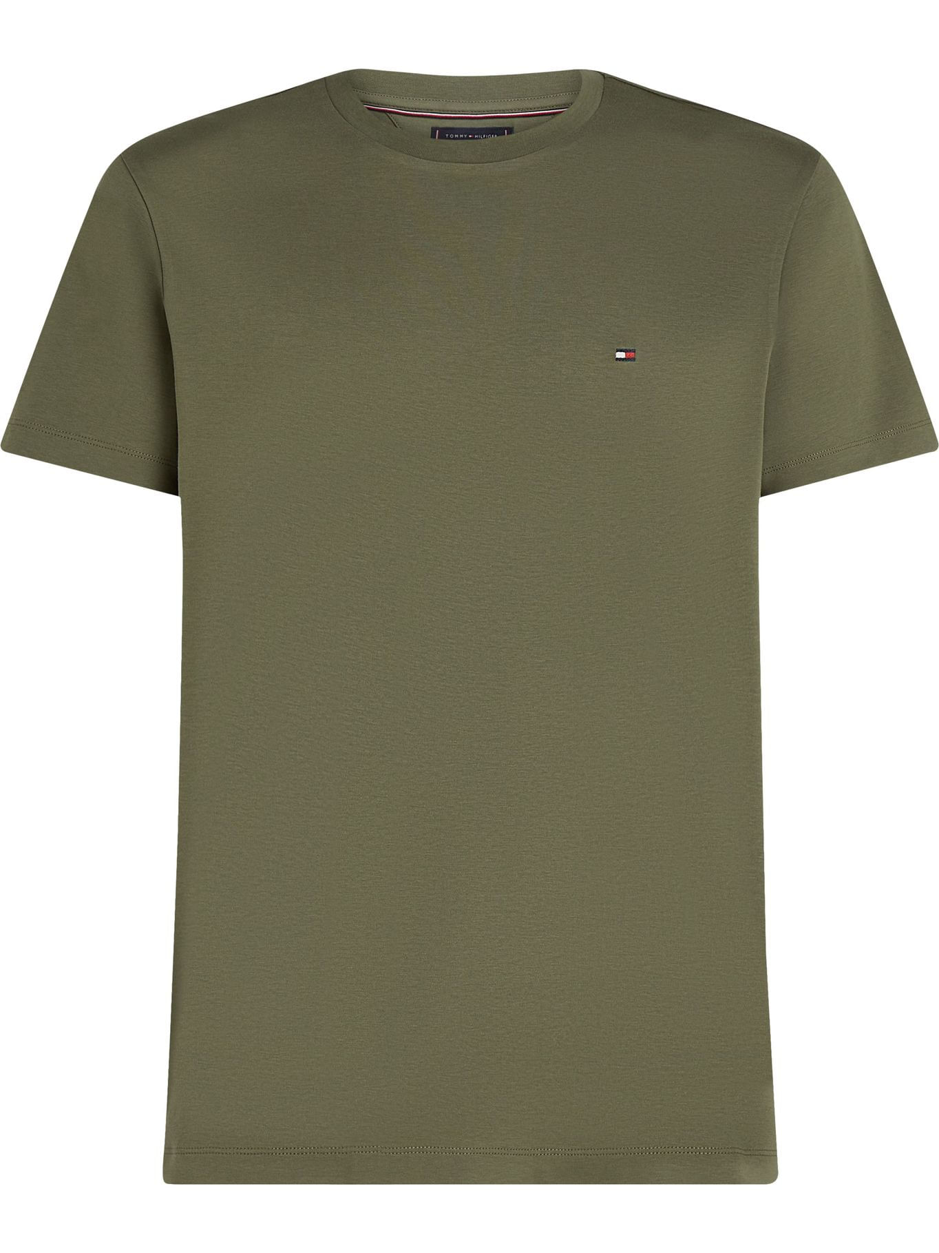 Playera de cuello redondo con logo bordado