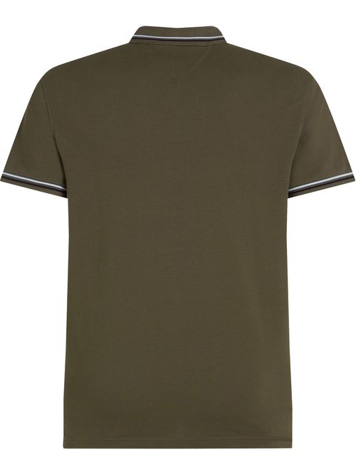 Polo ribeteado de corte slim