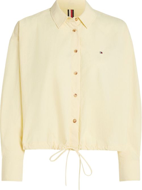 Blusa Corta a Rayas con Cordón Ajustable