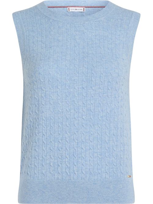 Chaleco de punto con corte slim