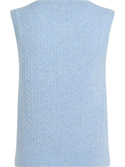 Chaleco de punto con corte slim