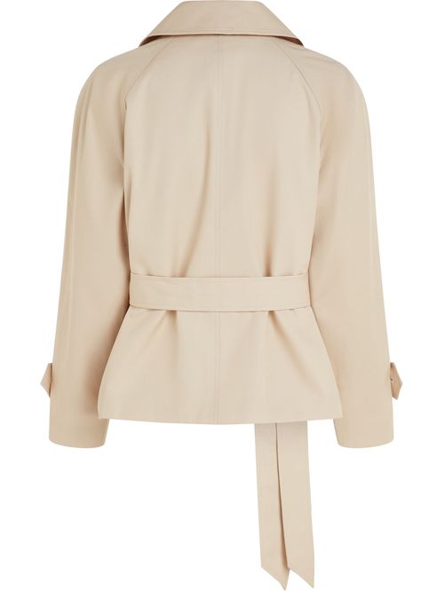 Chaquetón de botonadura doble con cincho