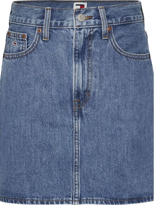 Falda denim mom