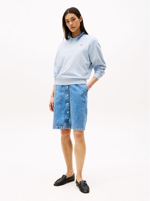 Sudadero con logo a contraste bordado