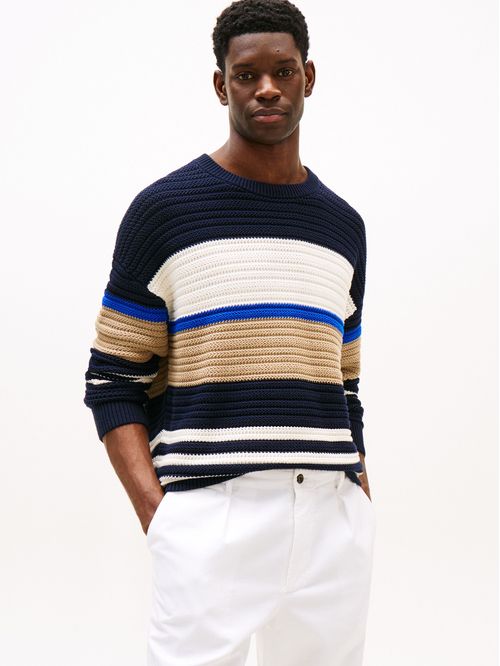 Suéter con diseño colorblock