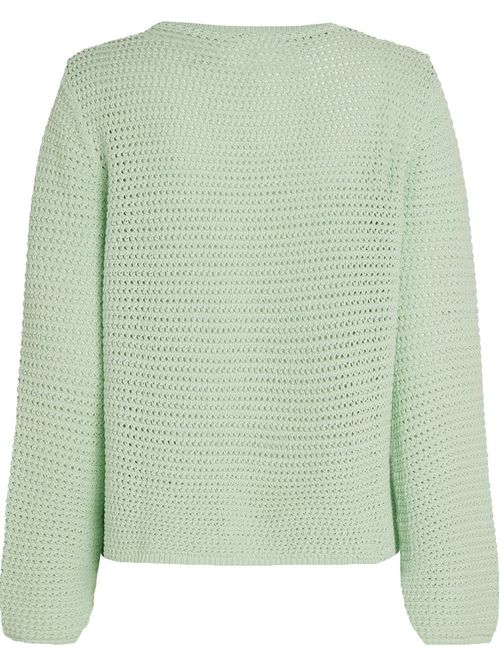 Suéter de croché en punto Pointelle