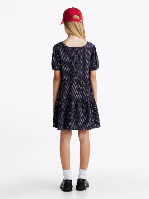 Vestido con estampado y logo script