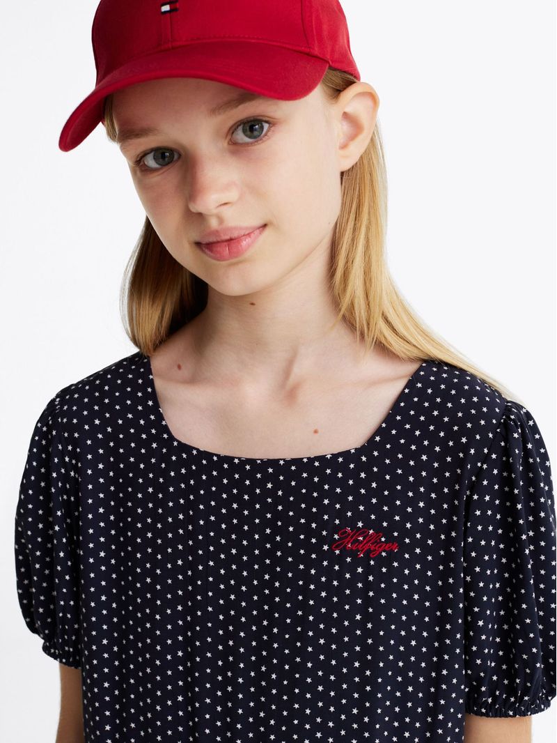 Vestido-con-estampado-y-logo-script