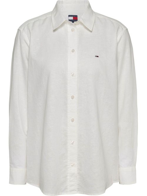 Camisa lino de corte relaxed
