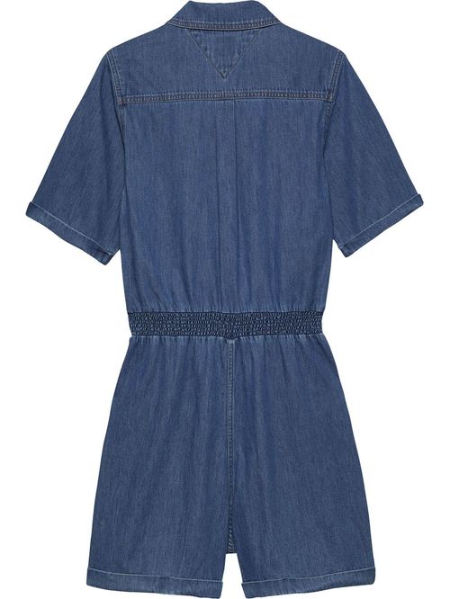 Jumpsuit denim con logo