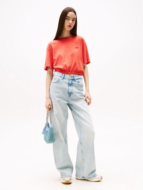 Playera espalda abierta de corte cropped