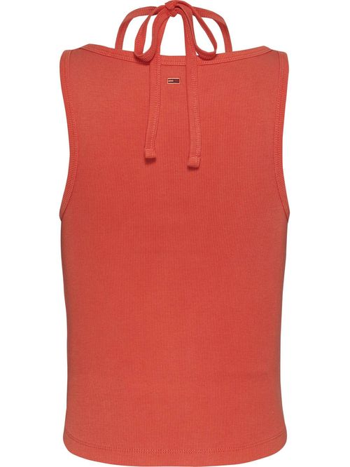Playera sin mangas con cuello halter