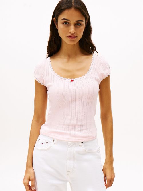 Playera slim calada