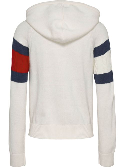 Suéter con capucha y logo