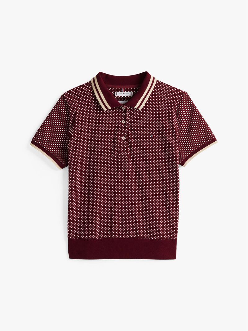 Polo-estampado-con-corte-regular