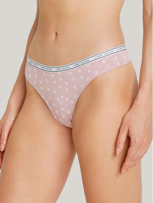 Tanga con logo en la cintura