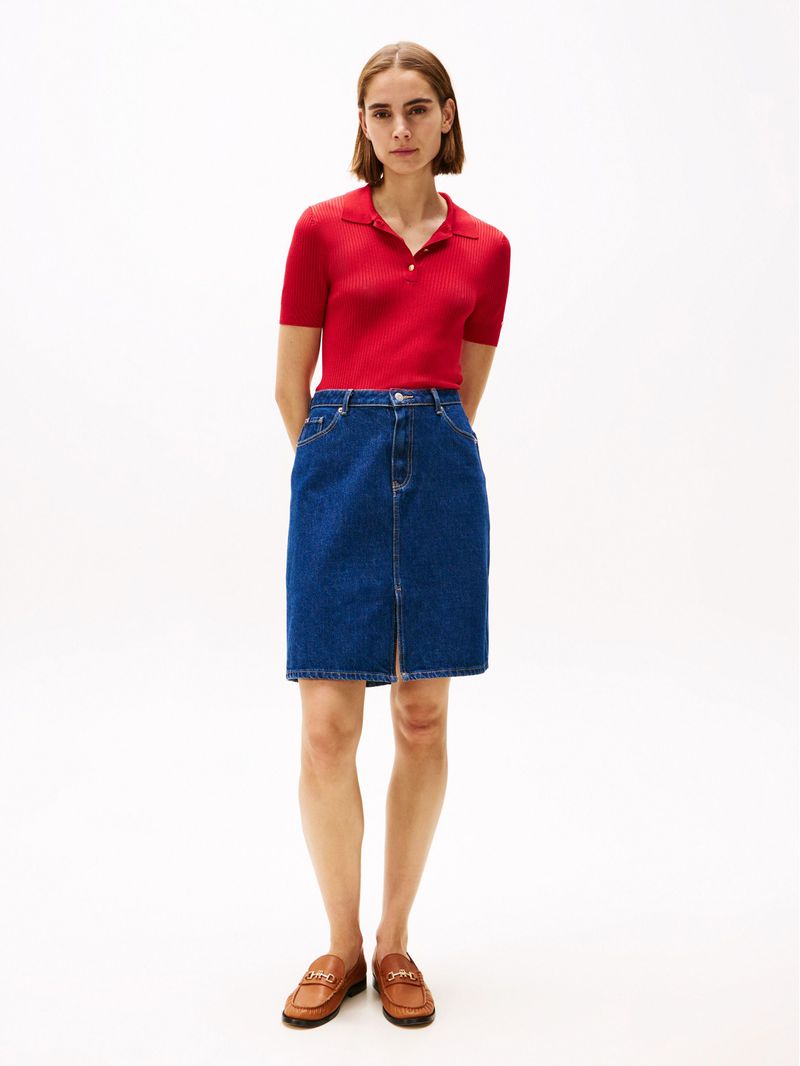 Falda-denim-corta-recta