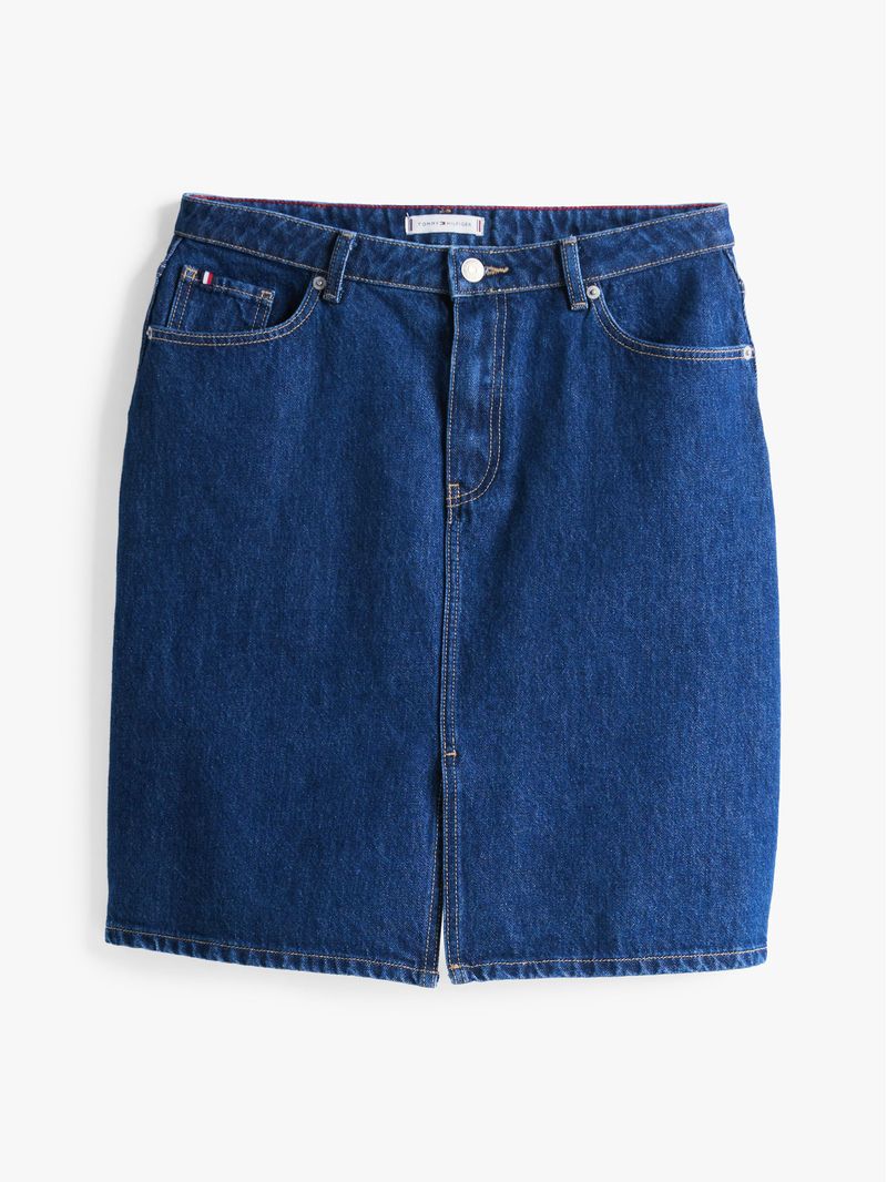 Falda-denim-corta-recta