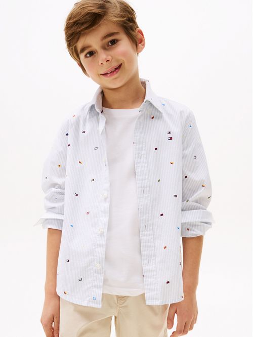 Camisa all over flag de manga larga