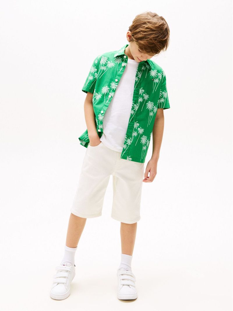 Camisa-de-manga-corta-con-flores-estampadas