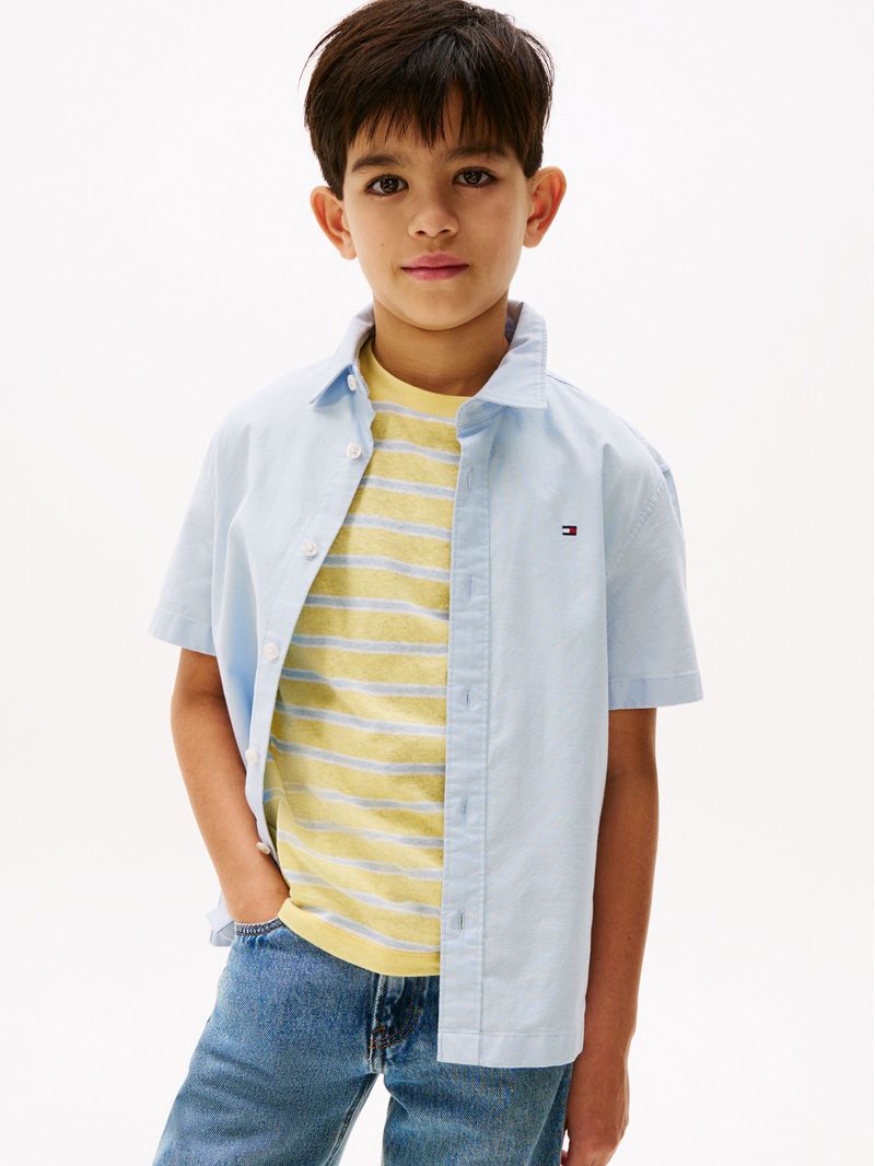 Camisa-Oxford-de-manga-corta