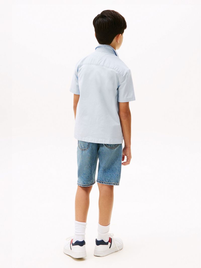 Camisa-Oxford-de-manga-corta