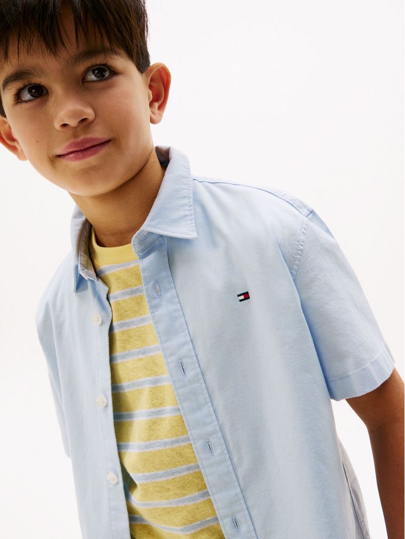Camisa-Oxford-de-manga-corta
