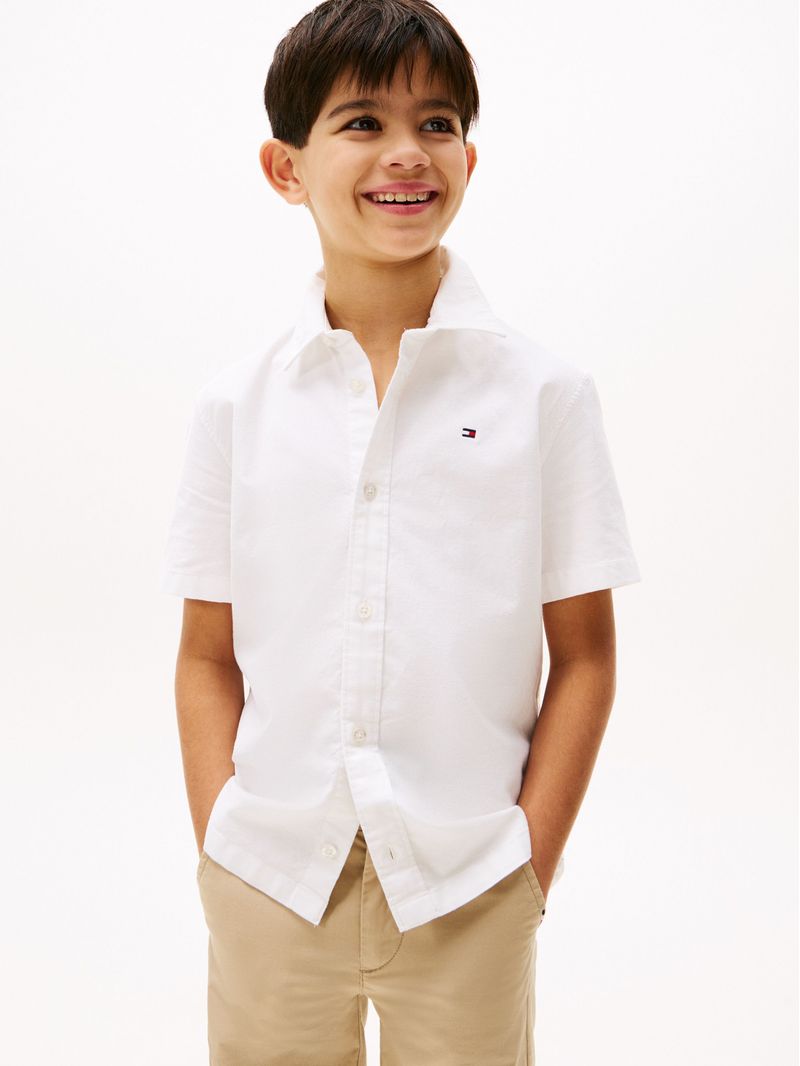 Camisa-Oxford-de-manga-corta