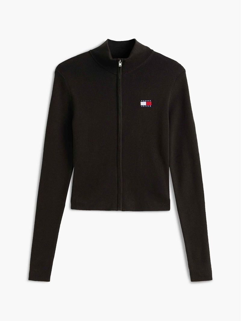Cardigan-slim-con-cuello-perkins-y-parche